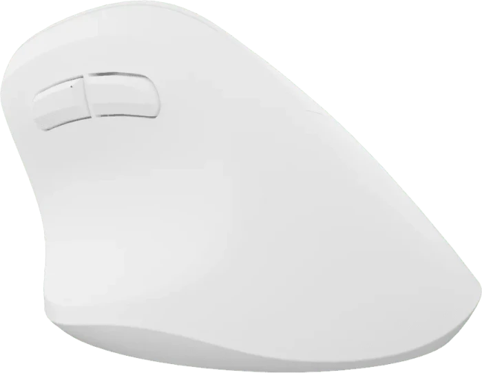 Natec Crake 2 Vertical Wireless Mouse weiß, USB/Bluetooth
