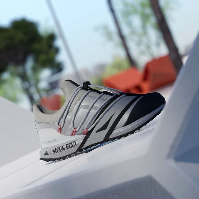 adidas x Moon Boot Ultraboost 1.0 silver metallic/core black/semi lucid red