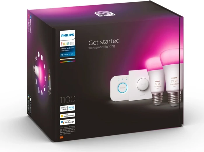Philips Hue White and Color Ambiance 1100 E27 9W Starter-Kit