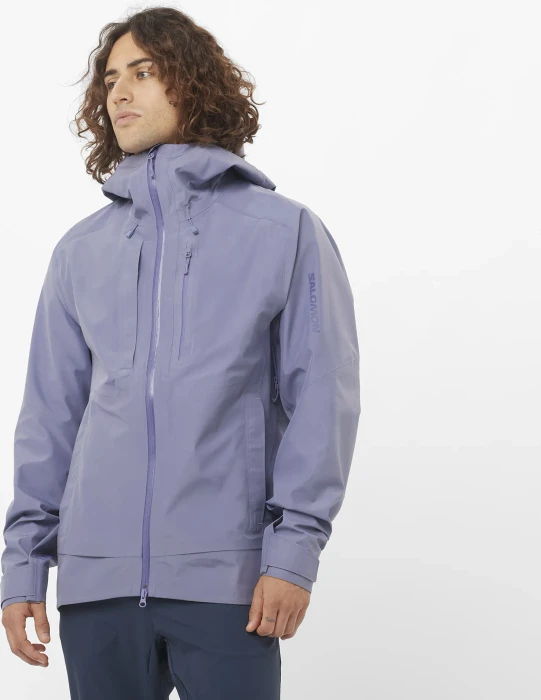 Salomon Outline 3L Gore-Tex Funktionsjacke blue granite (Herren)