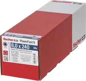 fischer PowerFast FPF II WTP T40 8x240 BC 50 Holzbauschraube, 8x240mm, 50 Stück