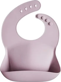 Mushie Silikon Lätzchen pale mauve