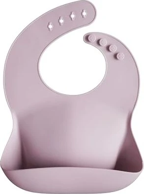 Mushie Silikon Lätzchen pale mauve