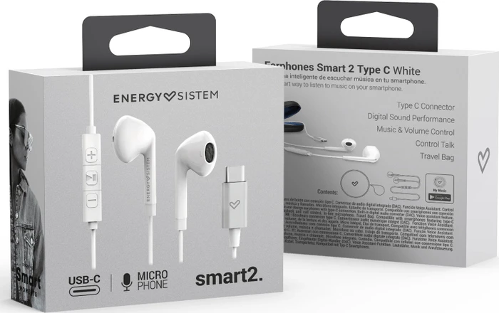 Energy Sistem Earphones Smart 2 Type C weiß