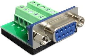 DeLOCK seriell 9-Pin-Terminalblock Adapter (65268)