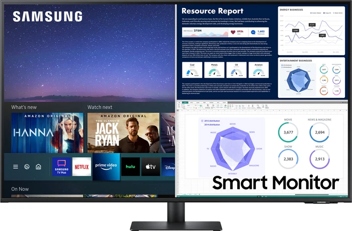 Samsung Smart Monitor M7 M70A, schwarz, 43"