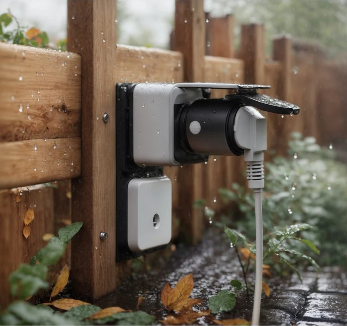 Hama WLAN-Steckdose Outdoor, Smart-Steckdose, schwarz