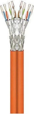 goobay Patchkabel, Cat7/Cat6a, S/FTP, RJ-45/RJ-45, 30m, grau