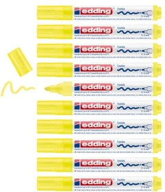 edding 4500 Textilmarker neongelb, 10er-Pack