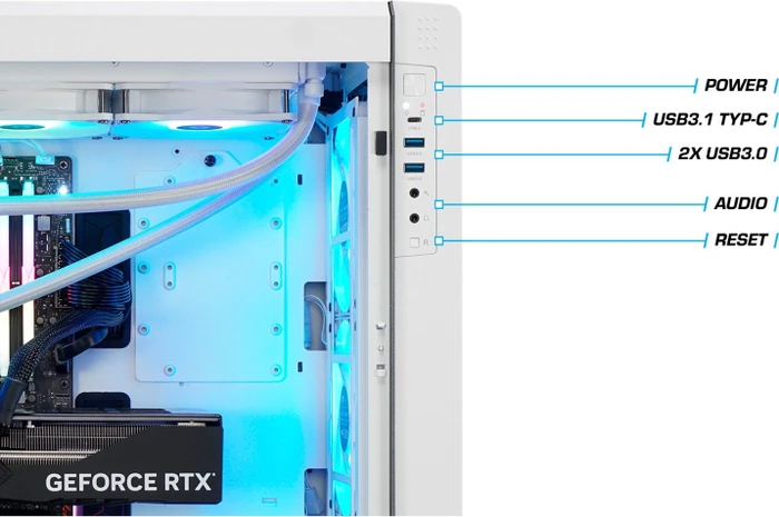 Thermaltake Neired Snow, Ryzen 7 7700X, 32GB RAM, 2TB SSD, GeForce RTX 4080