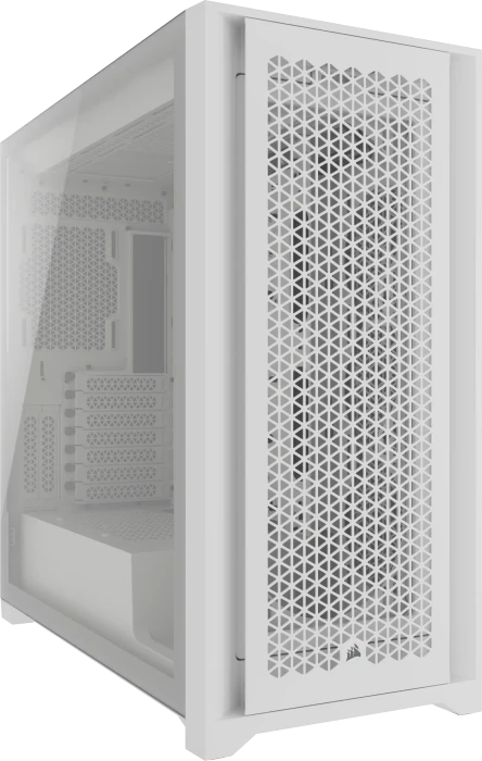 Corsair 5000D Core Airflow, weiß, Glasfenster