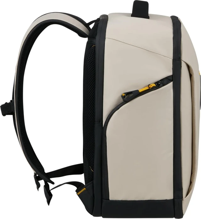 Samsonite Paradiver Light, Underseat Backpack S, Untersitz Handgepäck, Kabinentasche, Flugzeug Rucksack, 40cm, 25l, Beige/Sand