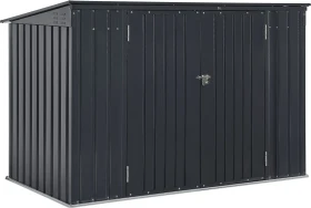 Juskys Namur Metall Mülltonnenbox anthrazit