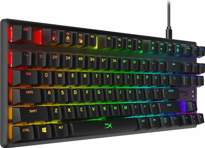 HP HyperX Alloy Origins Core, LEDs RGB, HyperX BLUE, USB, US
