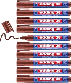edding 30 Pigmentmarker braun, 10er-Pack