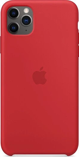 Apple Silikon Case für iPhone 11 Pro Max rot