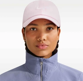 Nike Club unstrukturierte Swoosh Kappe pink foam/white