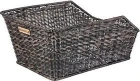 Basil Cento Rattan Look Fahrradkorb braun