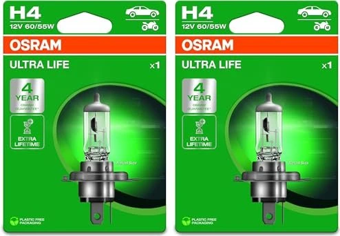 Osram Ultra Life H4 60W, 1er-Pack Faltschachtel
