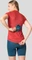 Odlo The Essential Print Trikot kurzarm american beauty/cayenne (Damen) Vorschaubild