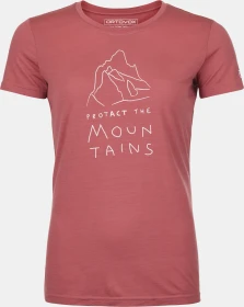 Ortovox 150 Cool Mountain Protector Funktionsshirt kurzarm wild rose (Damen)