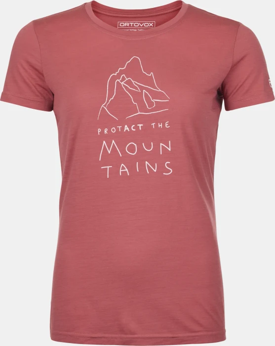 Ortovox 150 Cool Mountain Protector Funktionsshirt kurzarm wild rose (Damen)