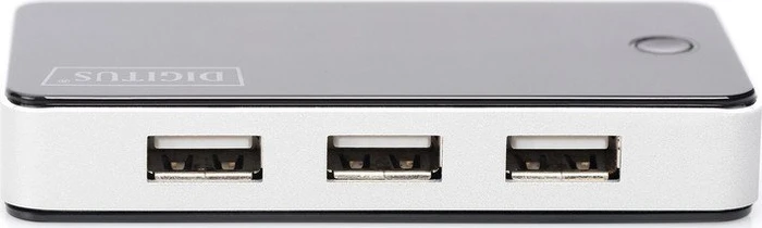 Digitus USB-Hub, 7x USB-A 2.0, USB 2.0 Mini-B [Buchse]