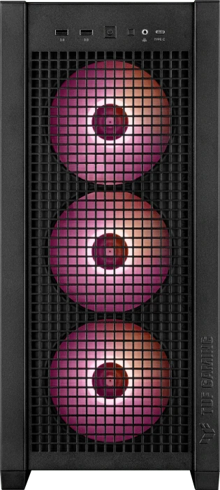 ASUS TUF Gaming GT302 ARGB, schwarz, Glasfenster
