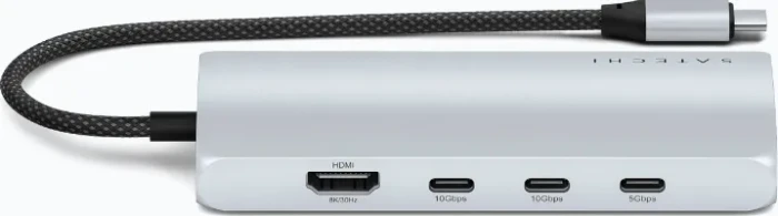 Satechi 8-in-1 Multiport Adapter, silber, USB4 [Stecker]