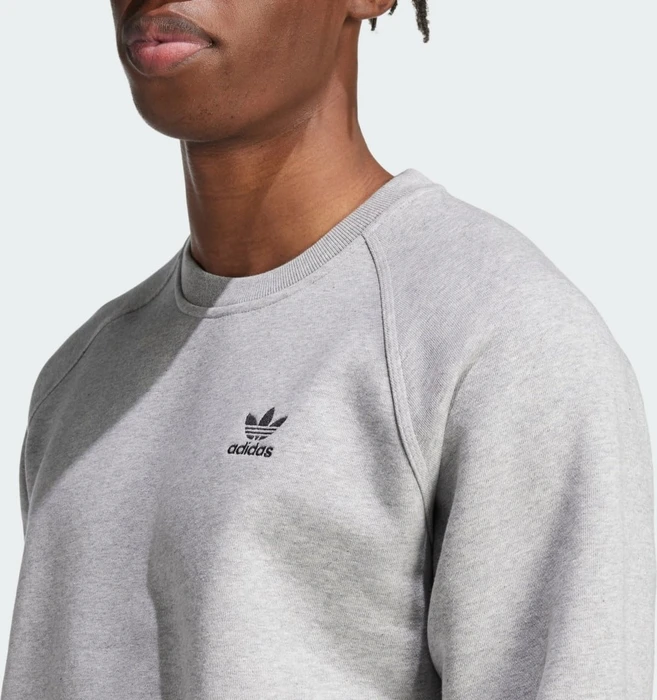 adidas Trefoil Essentials Sweatshirt medium grey heather (Herren)