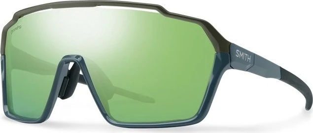 Smith Shift XL MAG stone/moss-chromapop green mirror lens