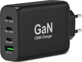 Port Designs Wall Charger GaN 130W schwarz