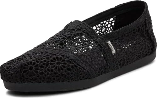 TOMS Alpargata black moroccan crochet (Damen)