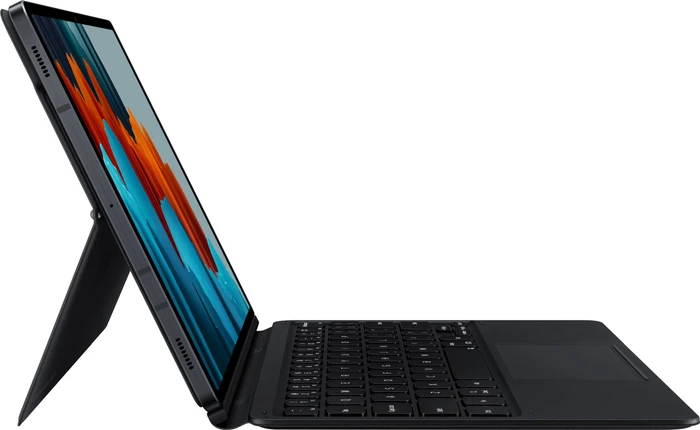 Samsung EF-DT870 Book Cover Keyboard für Galaxy Tab S7 / Tab S8, schwarz, DE