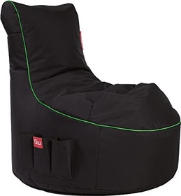 Gamewarez Gaming Sitzsack Classic Toxic Storm, schwarz/grün