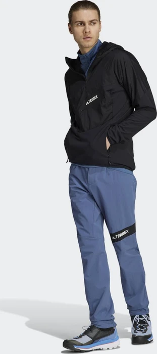 adidas Techrock Ultralight 1/2-Zip Hooded Anorak schwarz (Herren)