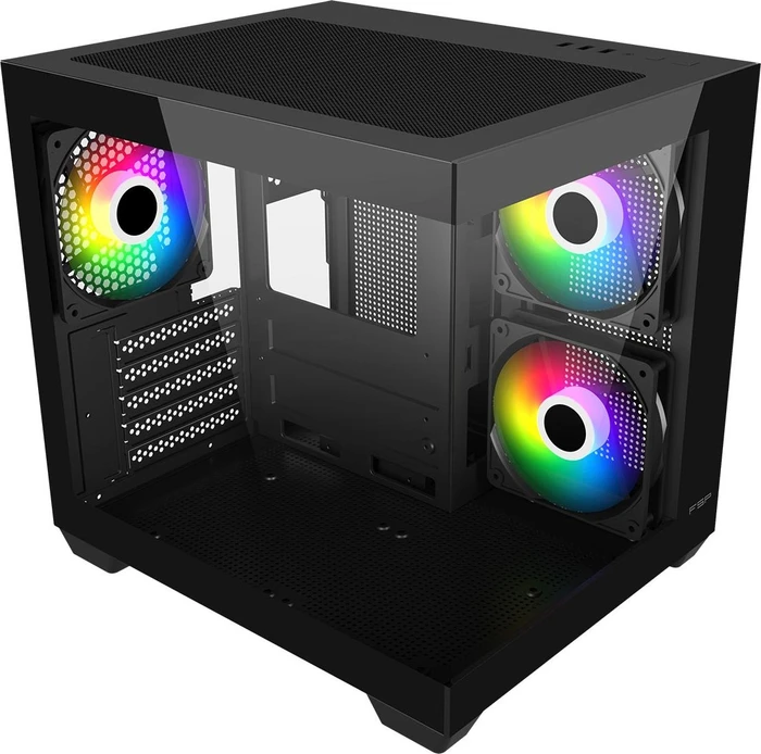 FSP S140-BA Black, Glasfenster