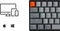Keychron K6, 65%, LEDs weiß, hot-swap, schwarz/grau, Gateron BROWN, USB/Bluetooth, DE Vorschaubild