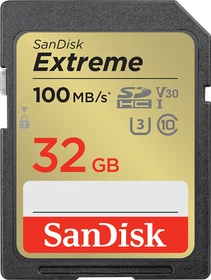 SanDisk Extreme R100/W60 32GB, UHS-I U3, Class 10