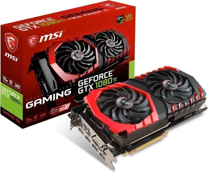 MSI GeForce GTX 1080 Ti Gaming 11G, 11GB GDDR5X, DVI, 2x HDMI, 2x DP