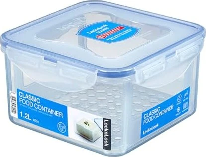 Lock & Lock PP Classic HPL822T quadratisch Aufbewahrungsbehälter 1.2l