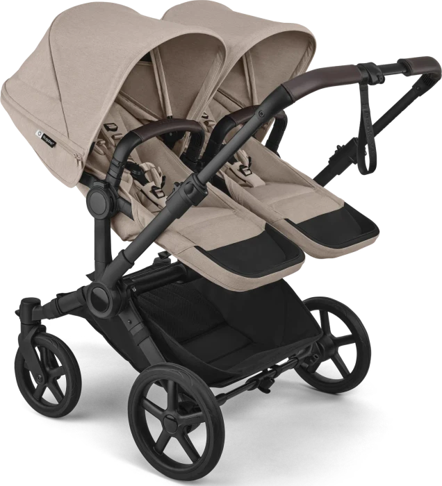 Bugaboo Donkey 6 Twin Gestell schwarz desert taupe