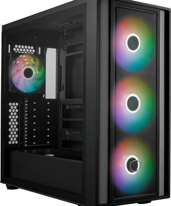 Cooler Master MasterBox 600, schwarz, Glasfenster