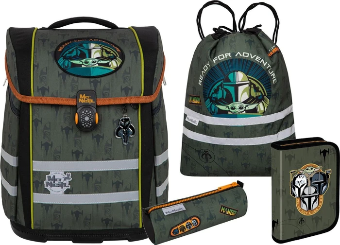 McNeill Perfecto Star Wars Mandalorian Schultaschen-Set, 5-tlg.
