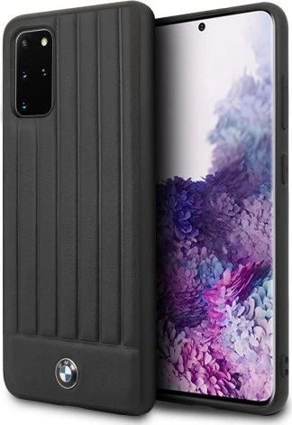 BMW Hard Cover Leather Textured für Samsung Galaxy S20+ schwarz