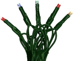 Konstsmide Micro Lichterkette grün LED 200x mehrfarbig