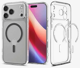 Spigen Ultra Hybrid (MagFit) für Apple iPhone 17 Pro clear graphite