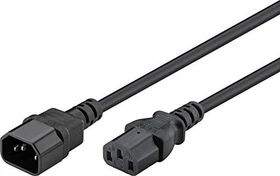 EFB Elektronik Kaltgeräte Verlängerungskabel C13/C14 schwarz, 3.0m