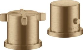 Hansgrohe Axor Citterio E 2-Loch Wannenarmatur mit Thermostat brushed bronze