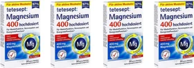 Tetesept Magnesium 400 hochdosiert Tabletten, 120 Stück (4x 30 Stück)